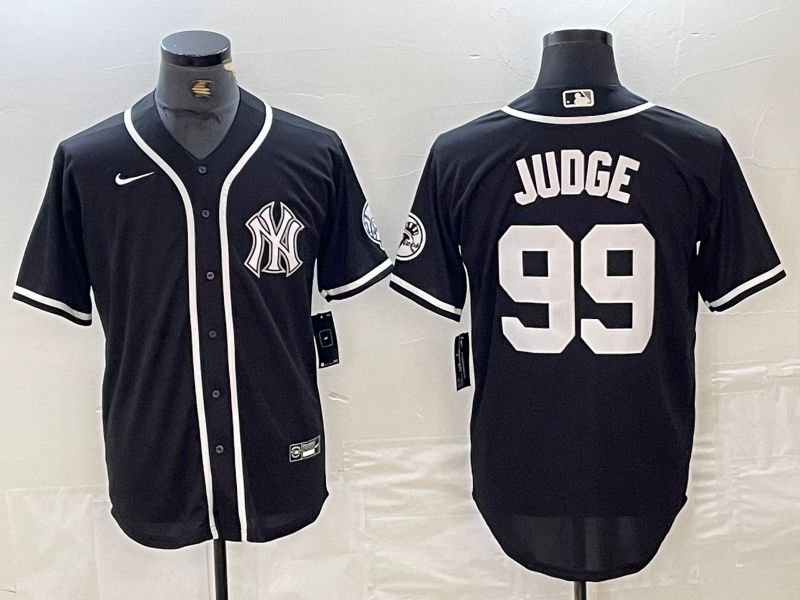 Men New York Yankees 99 Judge Black Second generation joint name Nike 2024 MLB Jersey style 1